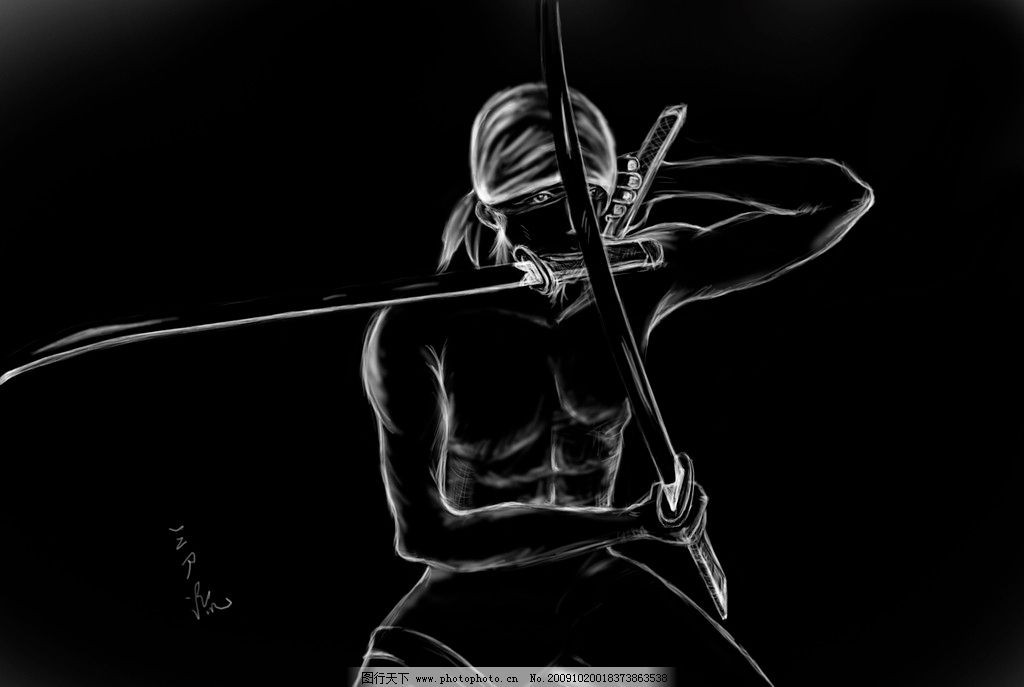 纹身海贼王佐罗内容图片分享