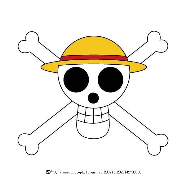 海贼王“草帽海贼团”标识图片