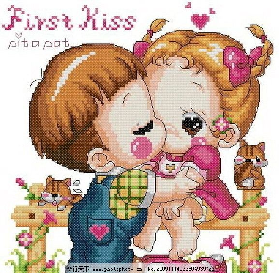 十字绣重绘图纸婚礼情缘篇