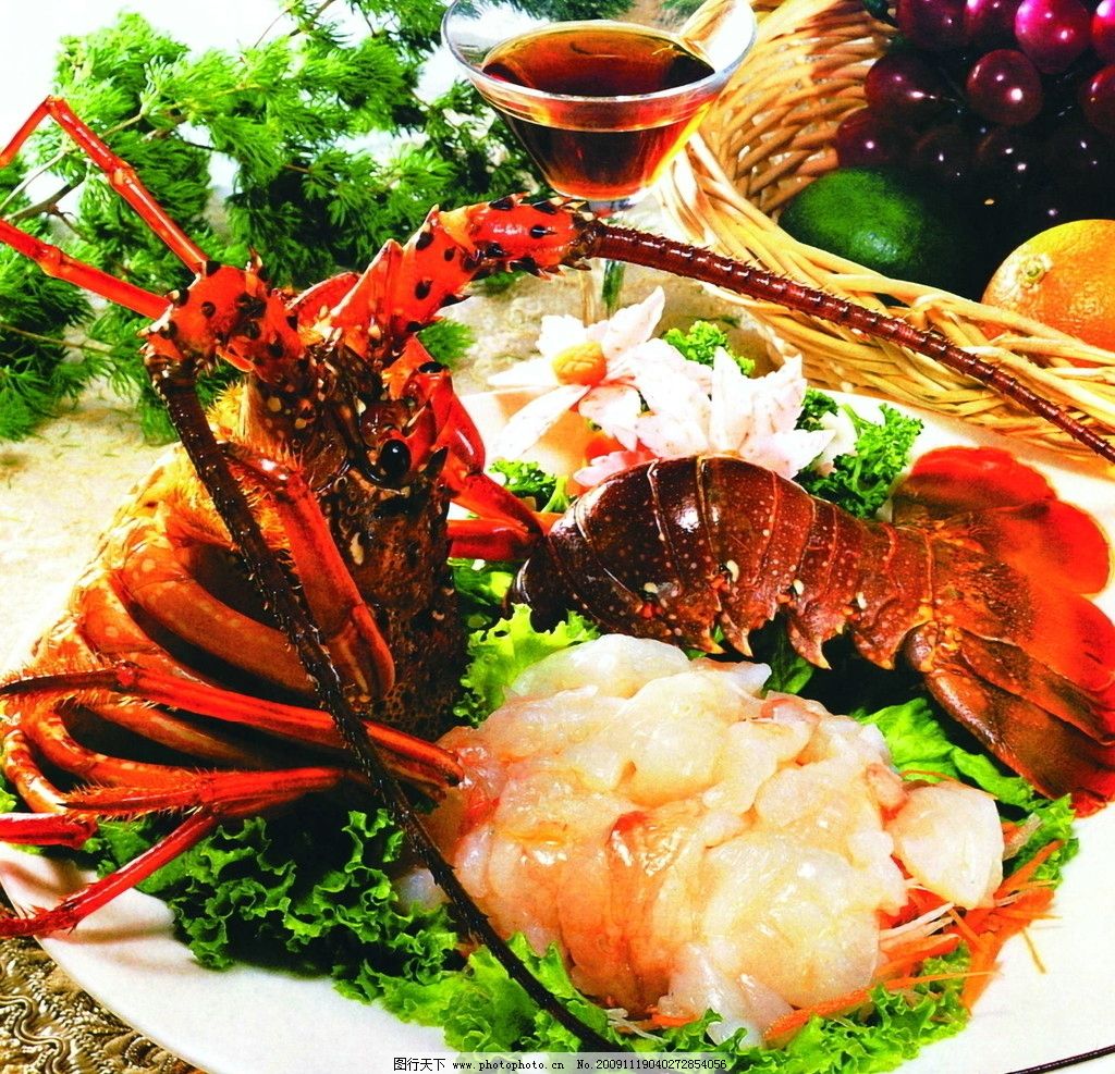 海洋生物海鲜龙虾图片_龙虾海鲜店门头_海鲜龙虾图片