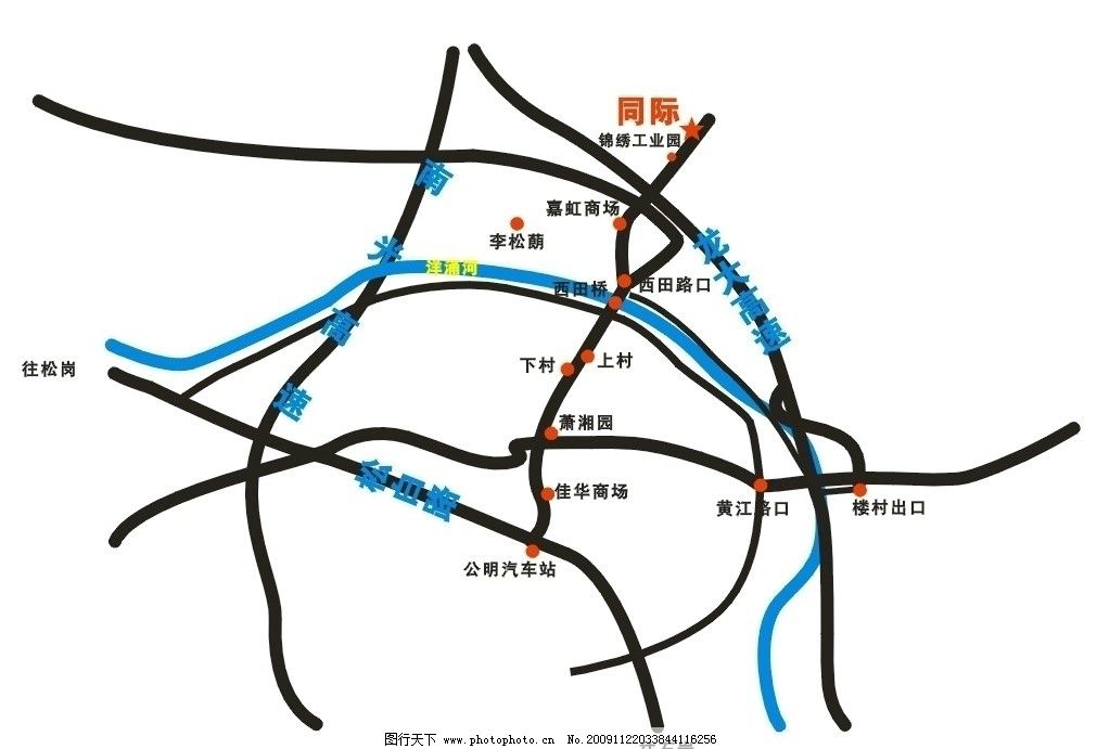 深圳市公明线路图图片图片