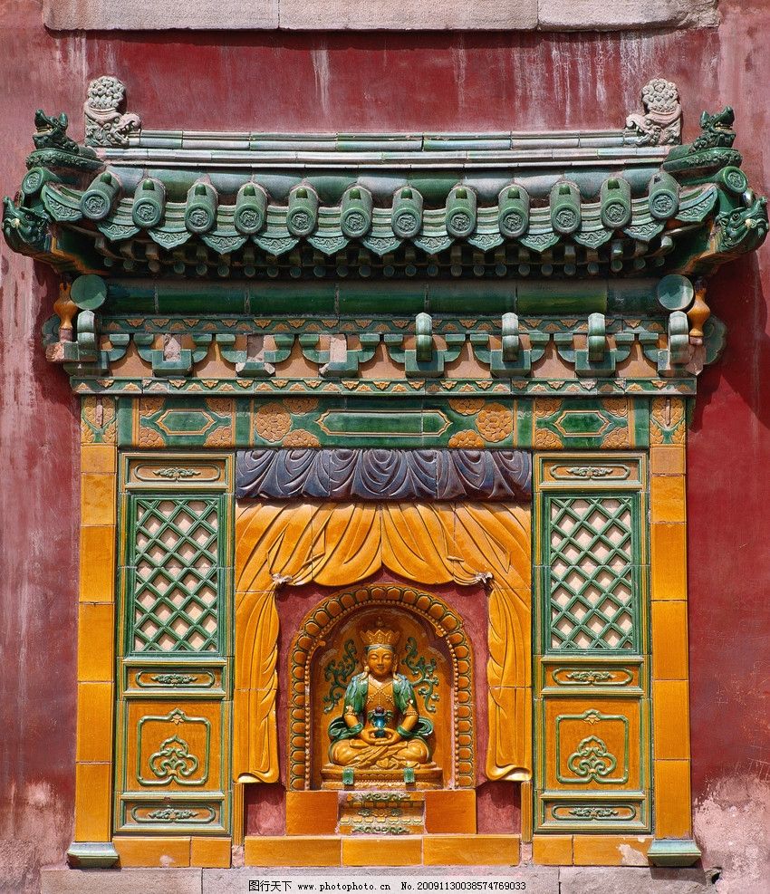 古代装饰 古代 装饰 中国 传统 佛门瓦 佛教 寺庙 传统文化 文化