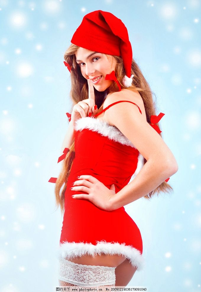 圣诞女郎图片